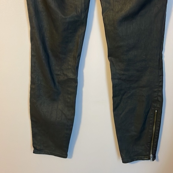 Lou & Gray Modern Skinny Ankle Coated Denim Jeans size 0/25 Zipper Ankle - Picture 12 of 16